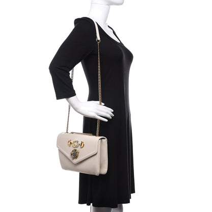 Gucci Vitello Palmellato Lux Crystal Medium Rajah Shoulder Bag Mystic White Multicolor 2 of 10