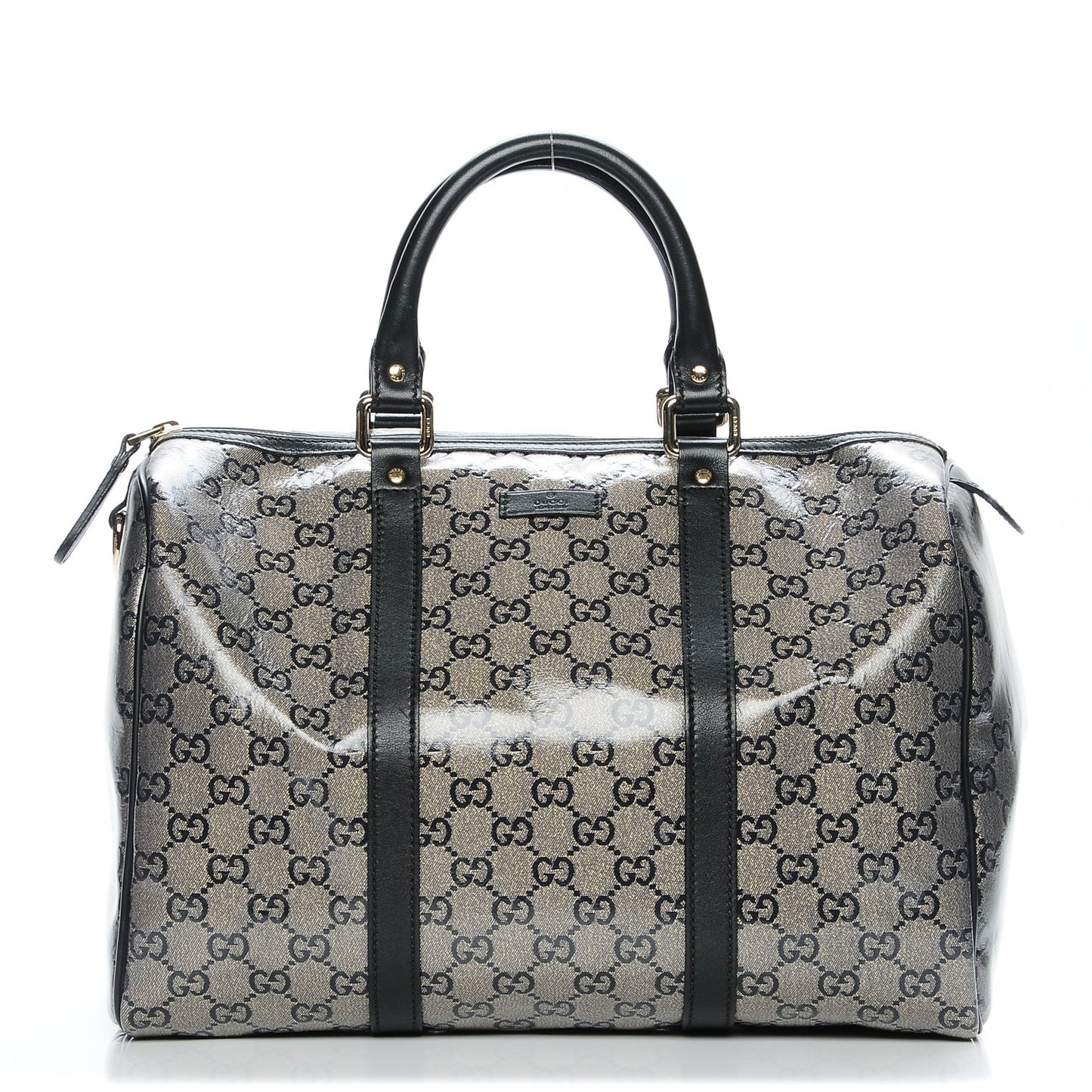 Crystal Monogram Medium Joy Boston Black