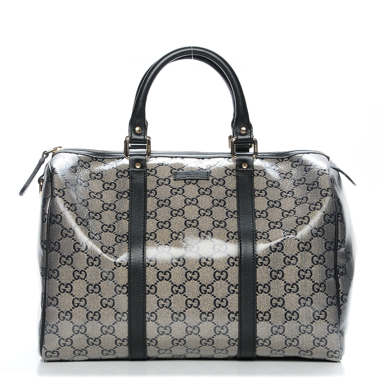 Gucci Crystal Monogram Medium Joy Boston Black 1 of 7