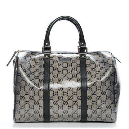 Gucci Crystal Monogram Medium Joy Boston Black 1 of 7