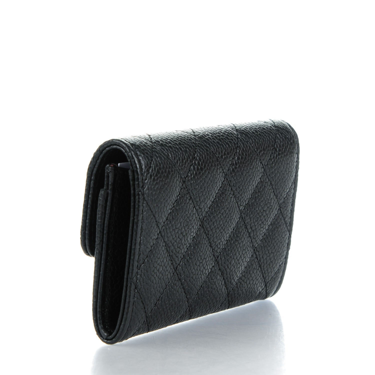 Chanel Caviar Quilted Flap Card Holder Black 3 of 8