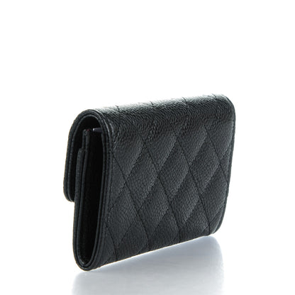 Chanel Caviar Quilted Flap Card Holder Black 3 of 8