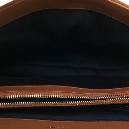 Saint Laurent Suede Y Quilted Monogram Medium Loulou Chain Satchel Cinnamon 6 of 12