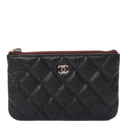 Chanel Caviar Quilted Small Cosmetic Case Black 1 of 8
