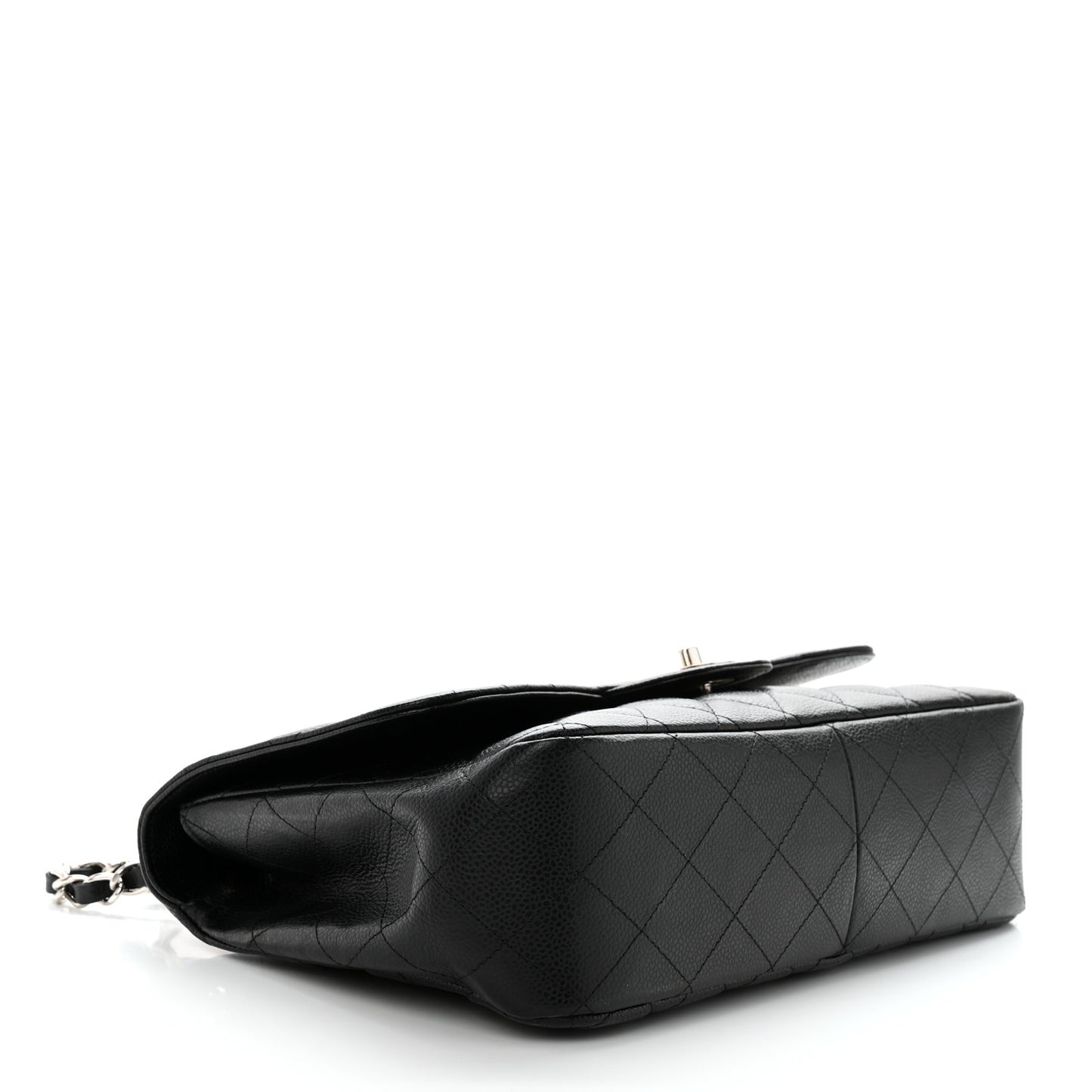 Caviar Quilted Jumbo Single Flap Black