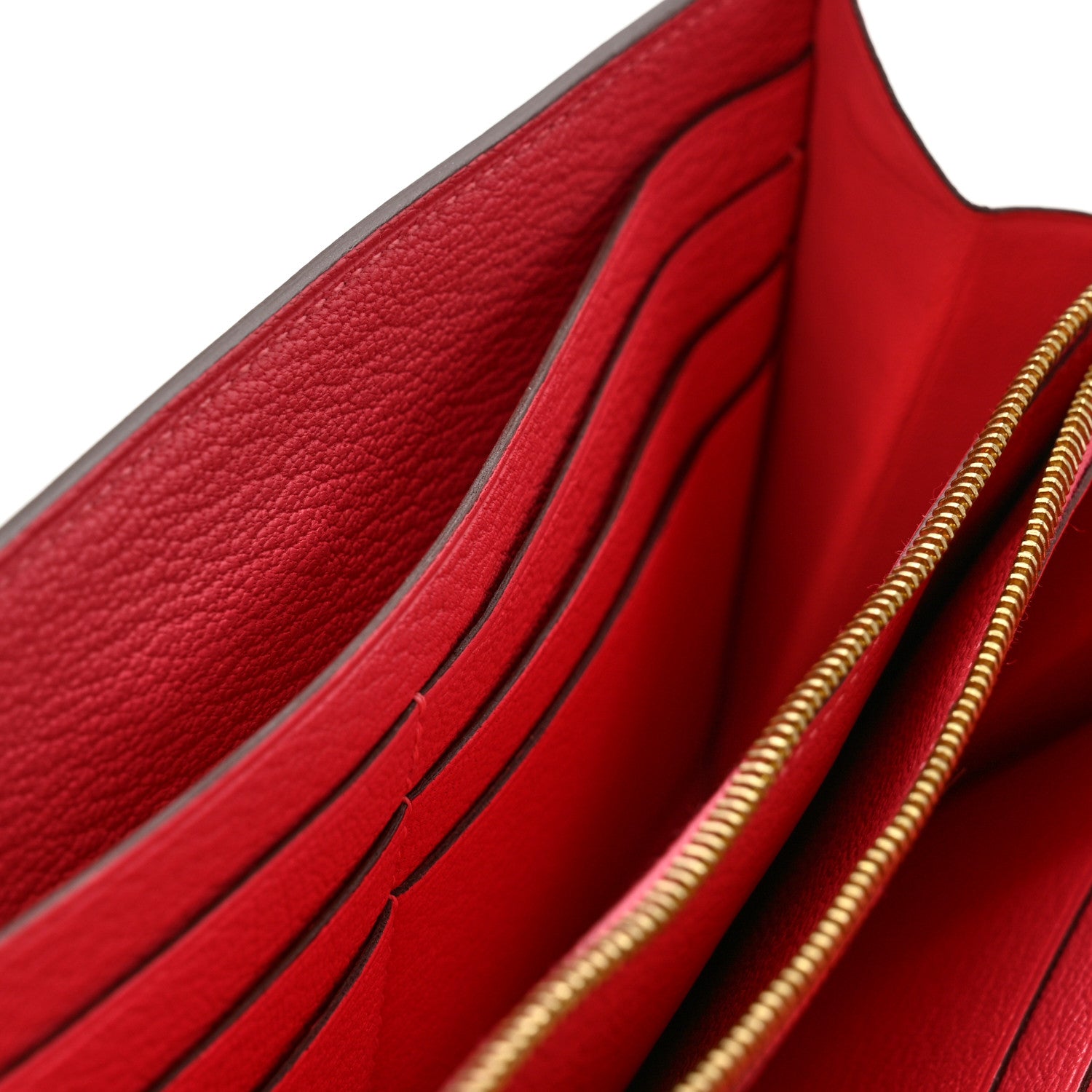 Hermes Chevre Mysore Kelly Longue Wallet Rose Lipstick 9 of 10