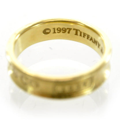 Tiffany 18k Yellow Gold 1837 Ring Size 10 5 of 5