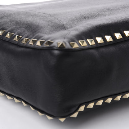 Valentino Garavani Vitello Large Rockstud Flip-Lock Messenger Bag Black 6 of 9