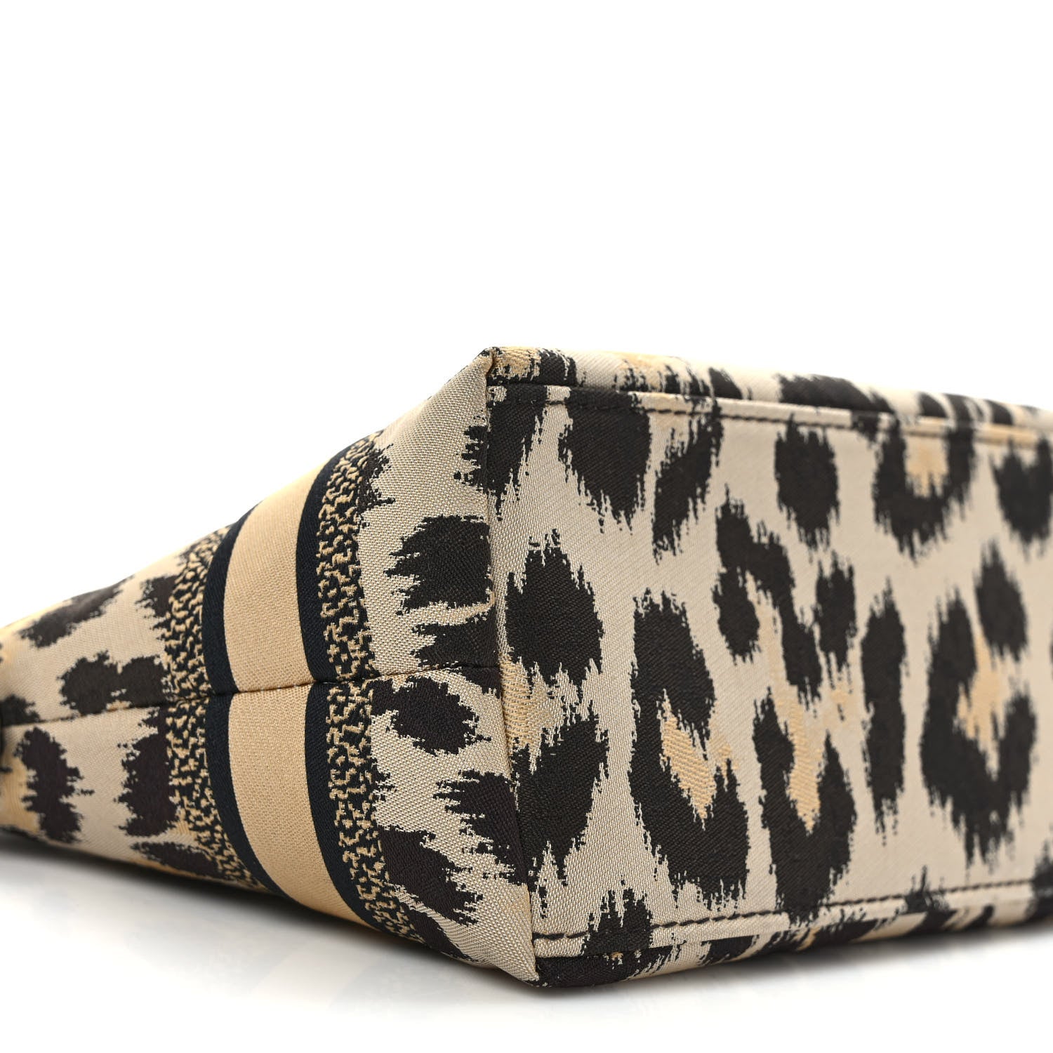 Christian Dior Canvas Mizza Embroidered Medium Leopard DiorTravel Nomad Pouch Beige 7 of 8