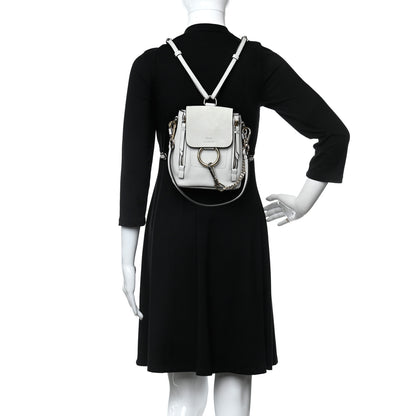 Chloe Suede Calfskin Mini Faye Backpack Airy Grey 2 of 9