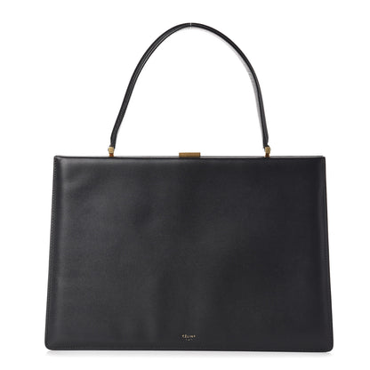 Celine Sleek Calfskin Medium Clasp Bag Black 1 of 9