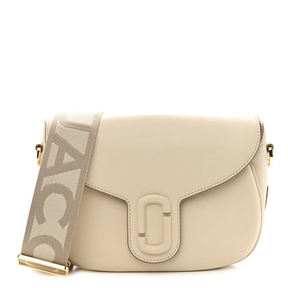 Marc Jacobs Calfskin Large The Covered J Marc Saddle Bag Cloud White 1 of 9