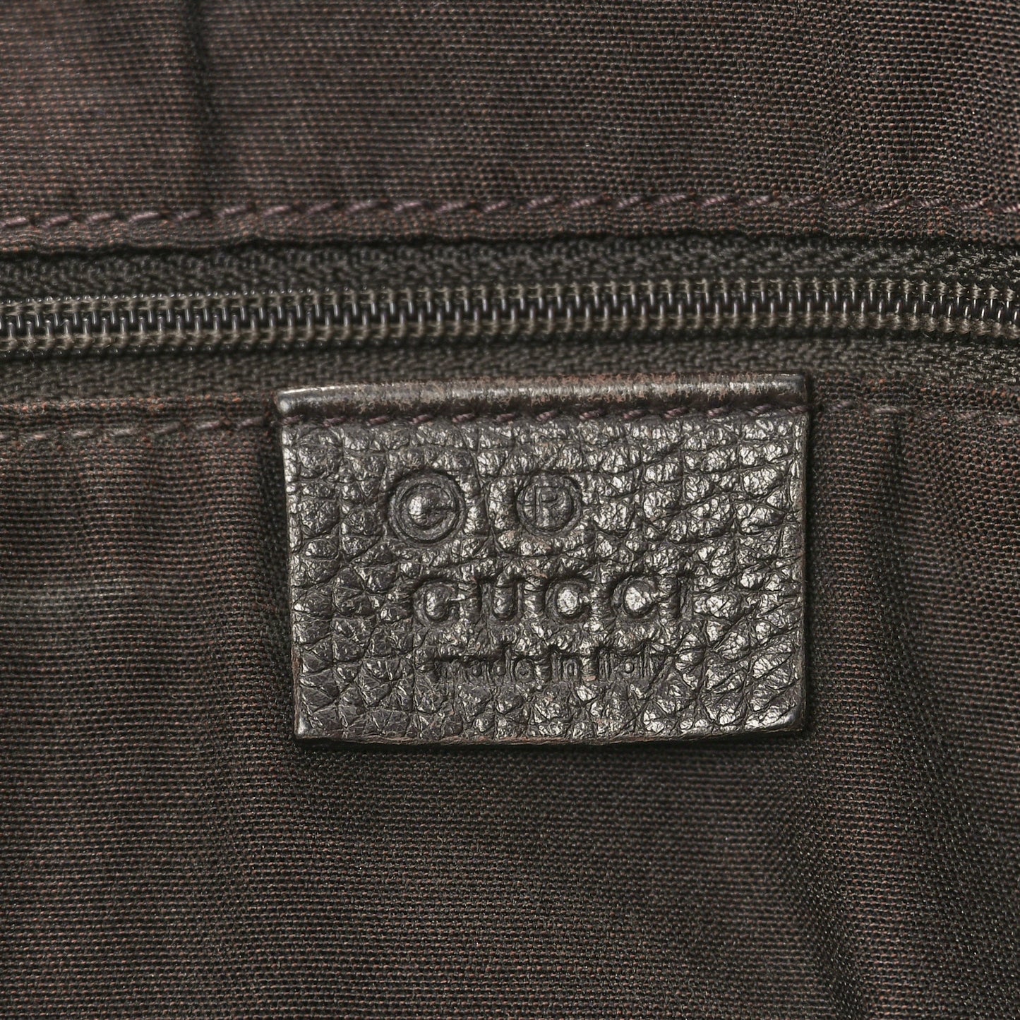 Crystal Monogram Medium Abbey Convertible Tote Dark Brown
