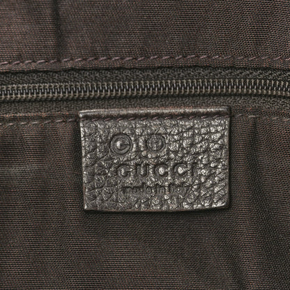 Gucci Crystal Monogram Medium Abbey Convertible Tote Dark Brown 6 of 10