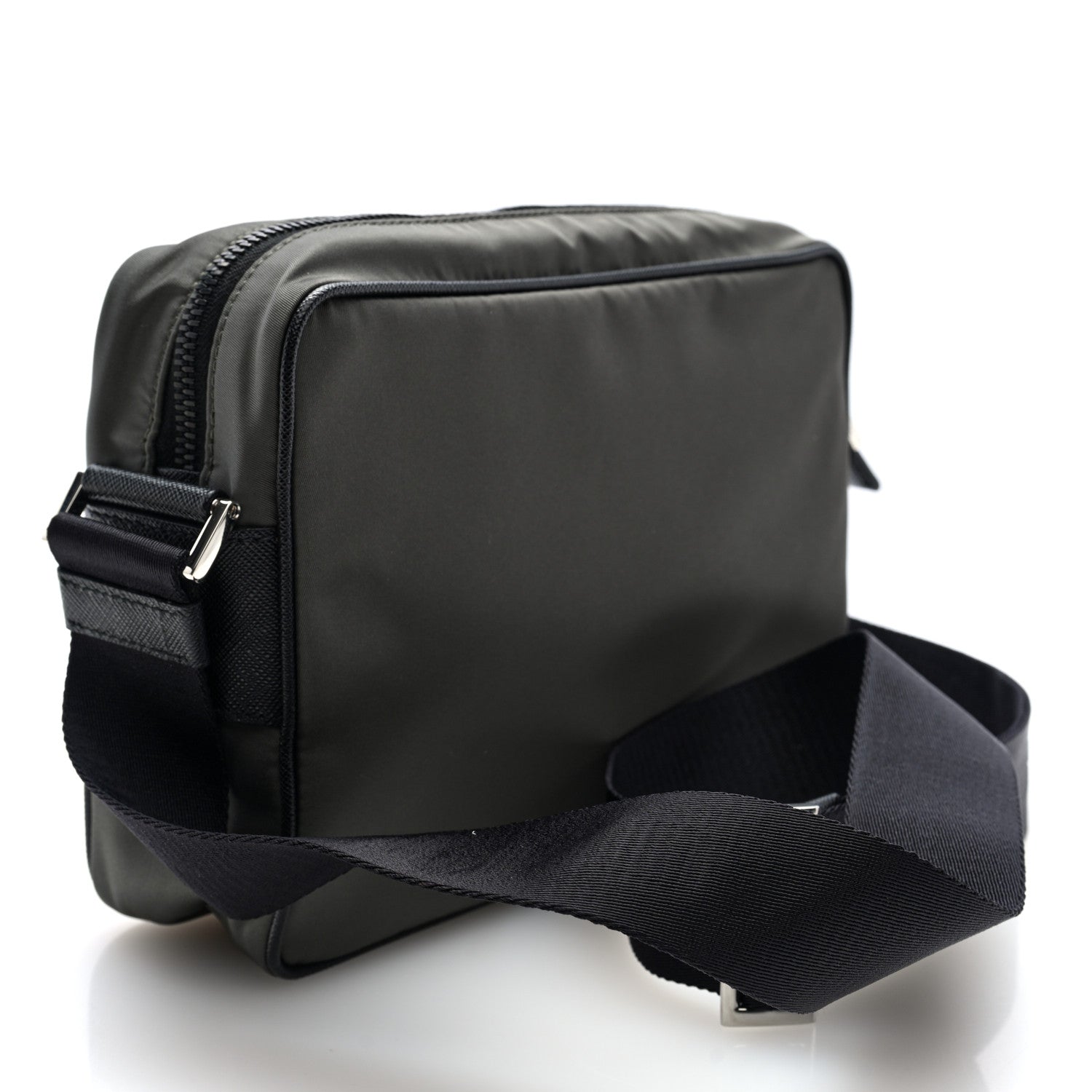 Prada Re-Nylon Saffiano Shoulder Bag Forest Green 3 of 9