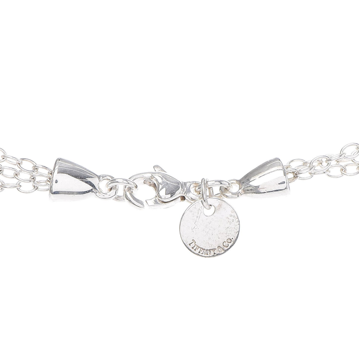 Sterling Silver Three Leaf Drop Pendant Necklace