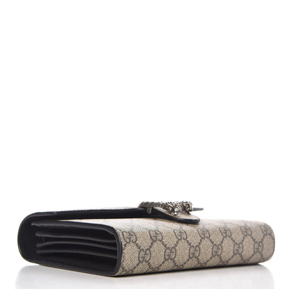 Gucci GG Supreme Monogram Mini Dionysus Chain Wallet Beige Black 5 of 10