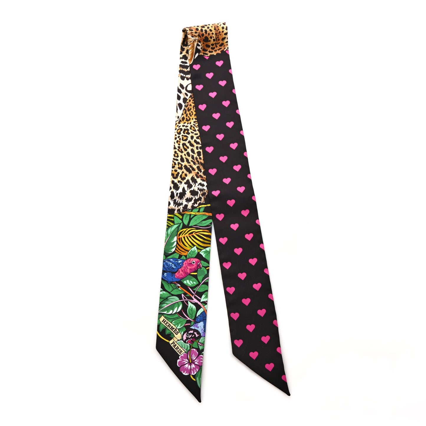 Silk Jungle Love Love Twilly Black Vert Rose Vif