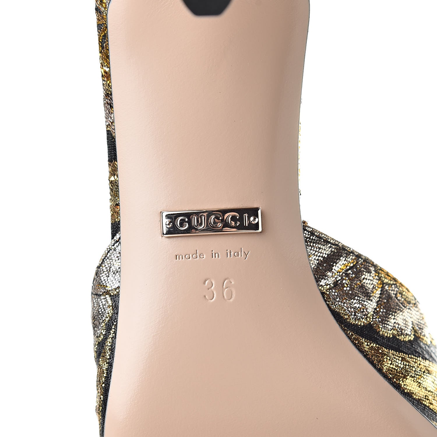 Gucci Jacquard Floral Dionysus Mules 36 Black 7 of 9