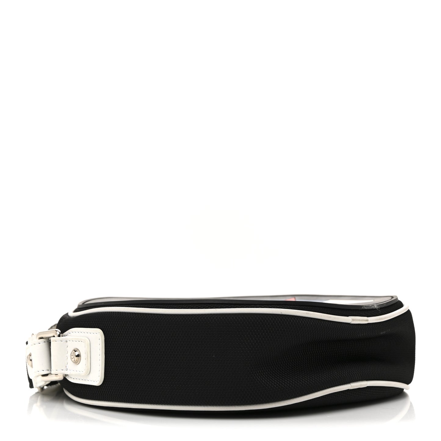 Canvas Rubber Airlines Crossbody Black White Red