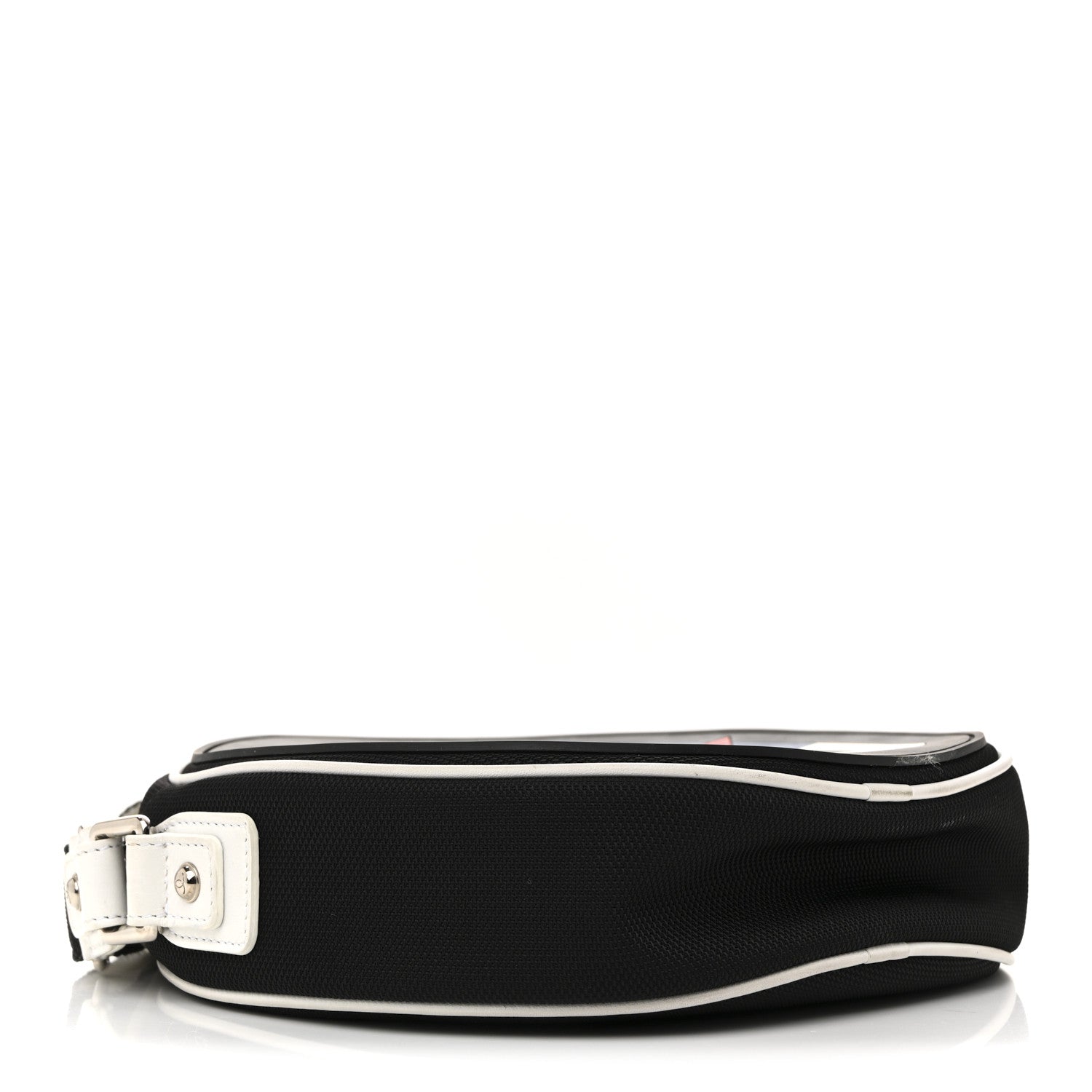 Chanel Canvas Rubber Airlines Crossbody Black White Red 4 of 14