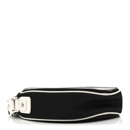 Chanel Canvas Rubber Airlines Crossbody Black White Red 4 of 14