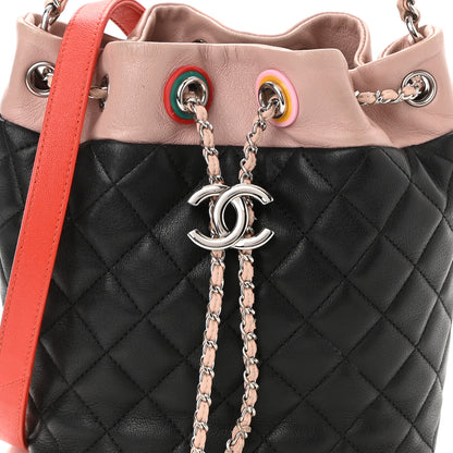 Chanel Lambskin Quilted Cuba Drawstring Tote Multicolor 8 of 10
