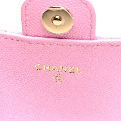 Chanel Caviar Quilted Clutch With Chain Bag Pink 7 of 12