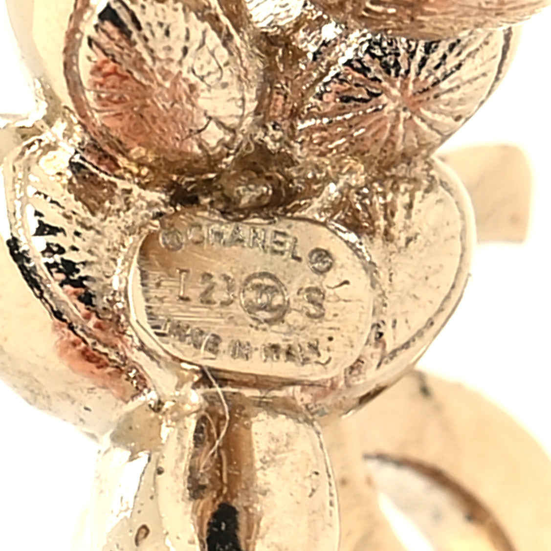 Crystal CC Hoop Earrings Gold