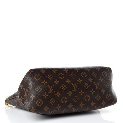 Louis Vuitton Monogram Flower Zipped Tote MM Beige 5 of 11