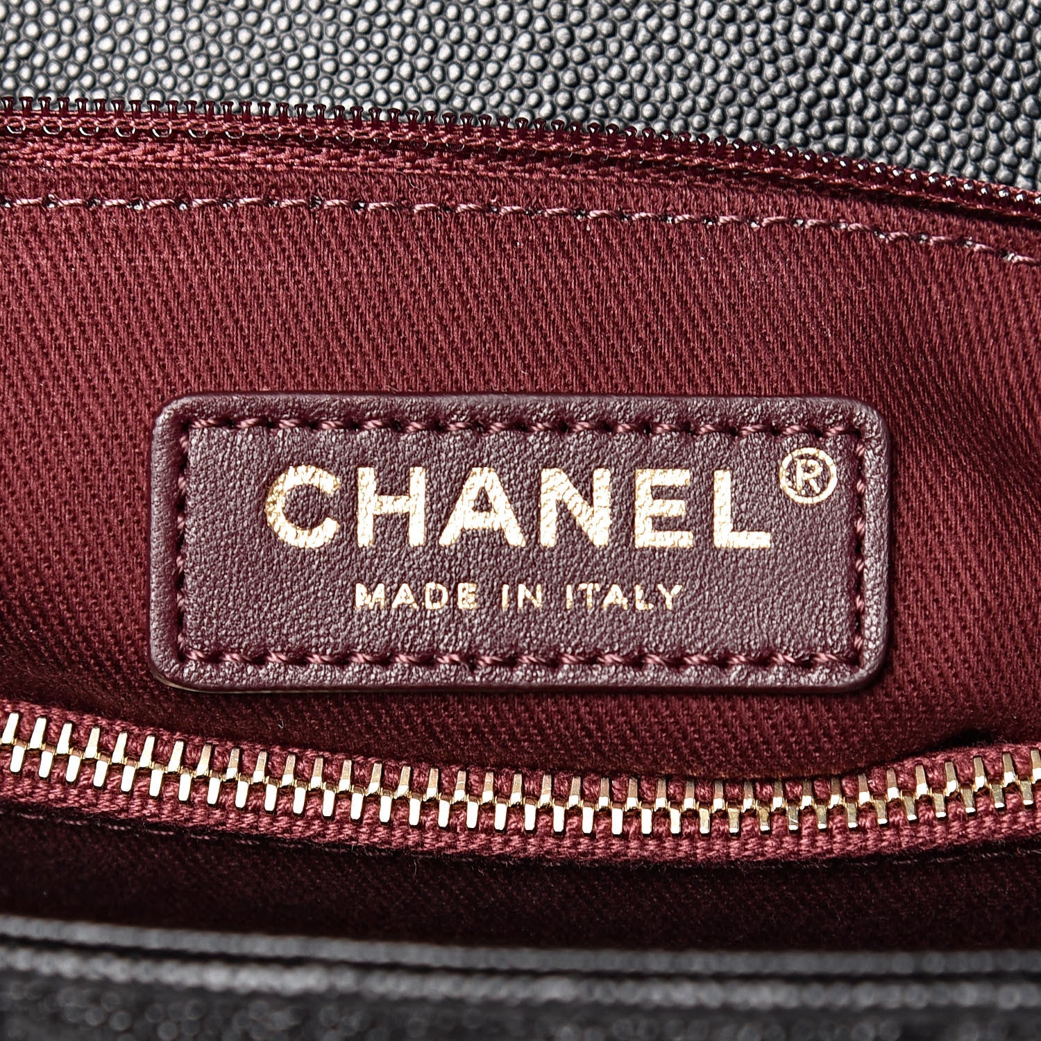 Chanel Caviar Chevron Quilted Medium Coco Handle Flap Black 7 of 11
