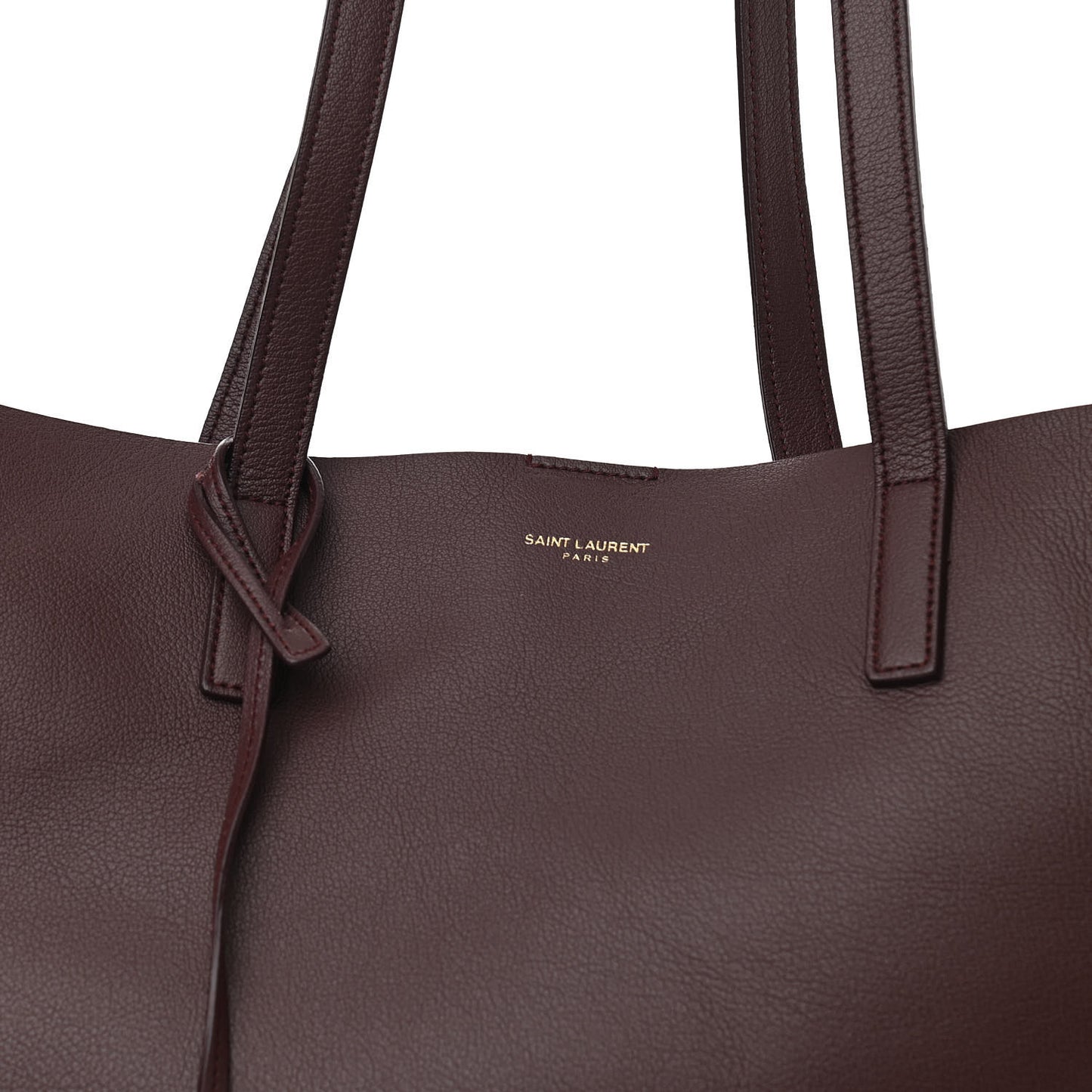 Calfskin Large Shopping Tote Old Bordeaux