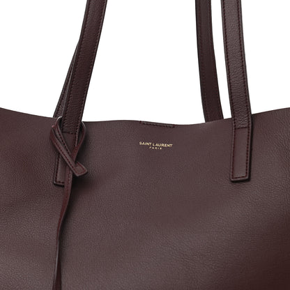 Saint Laurent Calfskin Large Shopping Tote Old Bordeaux 8 of 11