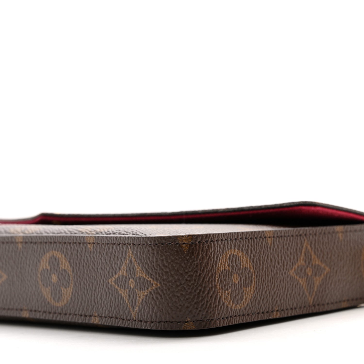 Louis Vuitton Monogram Pochette Felicie Chain Wallet Fuchsia 11 of 16