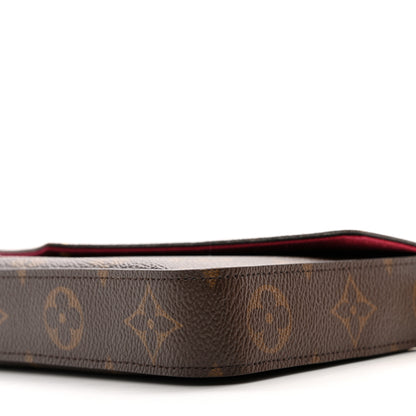 Louis Vuitton Monogram Pochette Felicie Chain Wallet Fuchsia 11 of 16