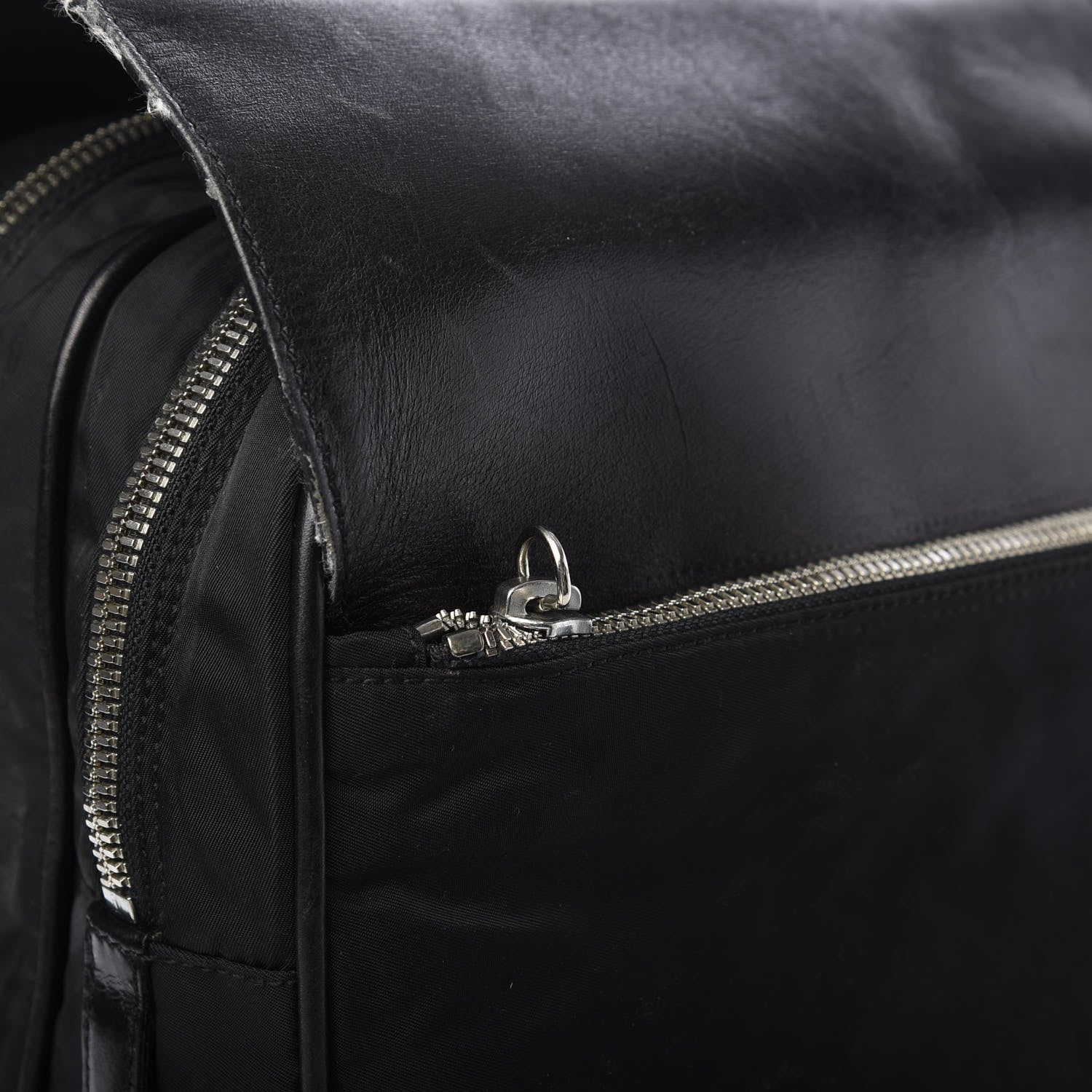 Prada Soft Calfskin Tessuto Nylon Travel Bag Black 20 of 20