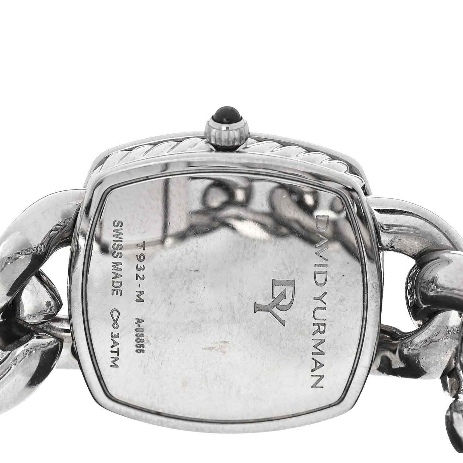 David Yurman Stainless Steel Diamond Bezel 27mm Albion Quartz Watch Black 4 of 4