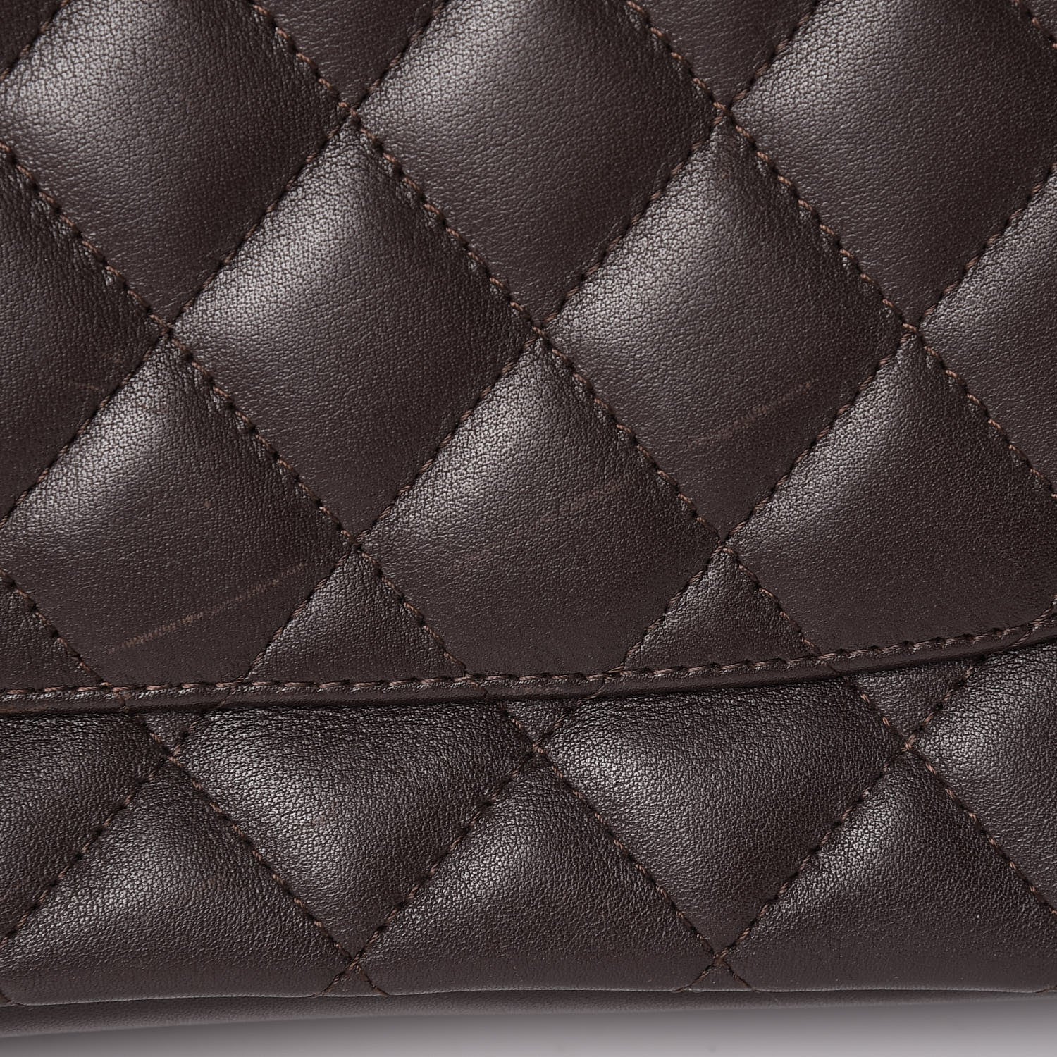 Chanel Calfskin Quilted Large Cambon Tote Brown 18 of 24