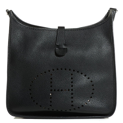 Hermes Taurillon Clemence Evelyne III GM Black 1 of 17