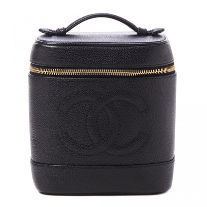 Chanel Caviar Vanity Cosmetic Case Black 1 of 9