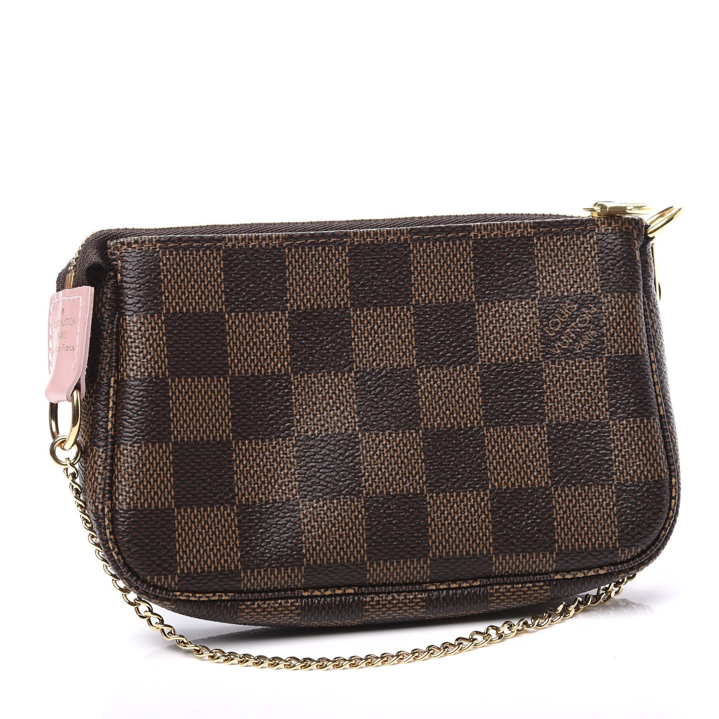 Damier Ebene 2020 Christmas Animation Big Wheel Mini Pochette Accessories Rose Ballerine