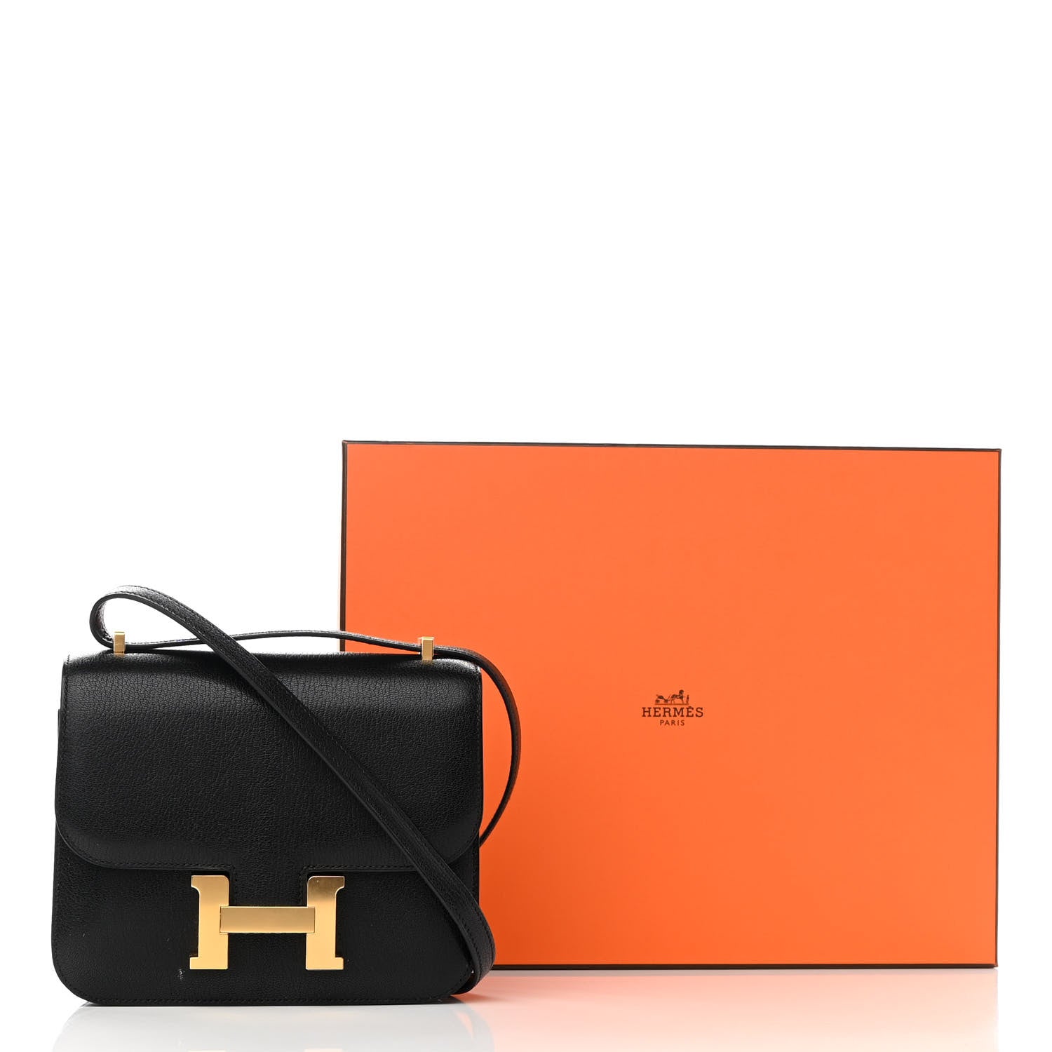 Hermes Chevre Mysore Constance 18 Black 13 of 13