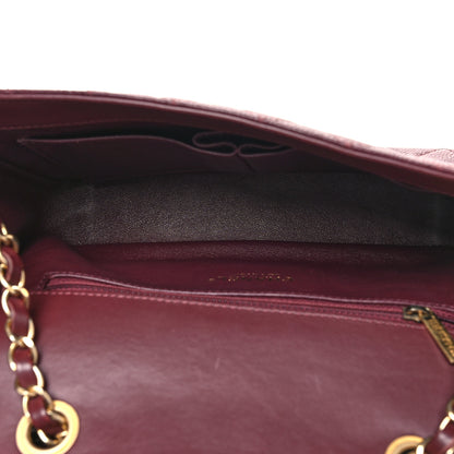 Chanel Caviar Quilted Medium CC Filigree Flap Burgundy 5 of 10