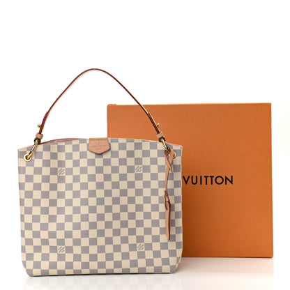 Louis Vuitton Damier Azur Graceful PM Rose Ballerine 12 of 12