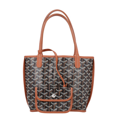 Goyard Goyardine Reversible Mini Anjou Black Gold 3 of 18