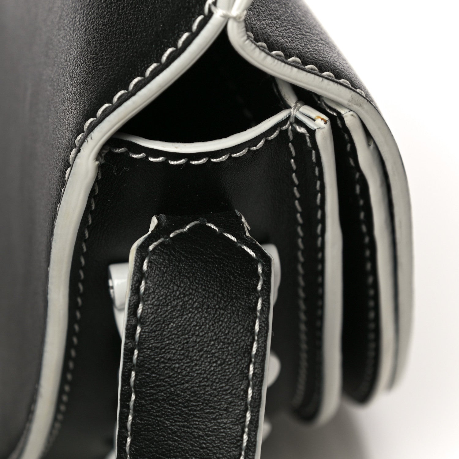Givenchy Calfskin Mini Infinity Saddle Bag Black White 10 of 12