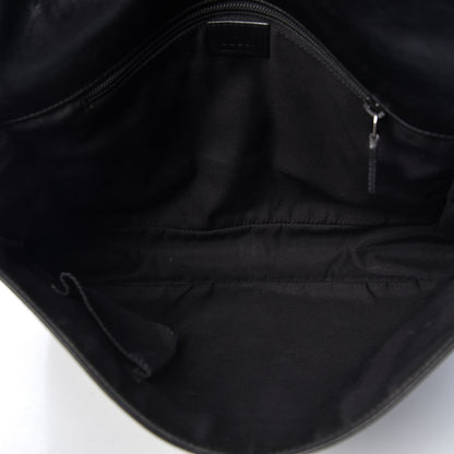 Gucci Guccissima Flap Messenger Bag Black 5 of 10