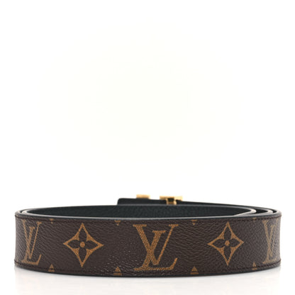 Louis Vuitton Calfskin Monogram 20mm LV Iconic Reversible Belt 95 38 Black 2 of 5