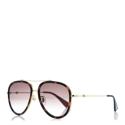 Gucci Aviator Sunglasses GG0062S Tortoise 1 of 8