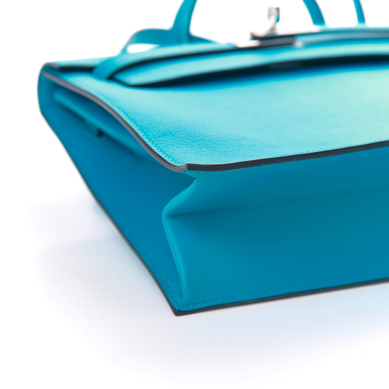 Hermes Evercolor Verso Kelly Danse II Belt Bag Bleu Frida Rose Mexico 6 of 11